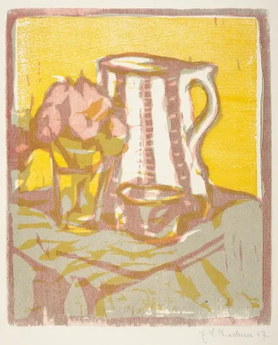 Still Life With Pitcher And Flowers