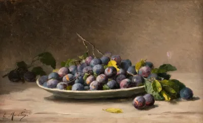 Still Life With Plums