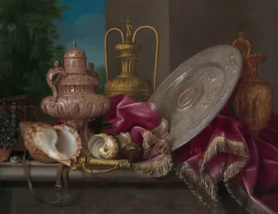 Still Life With Silver And Gold Plate Shells And A Sword Fourth Quarter