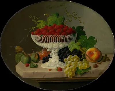 Still Life With Strawberries In A Compote
