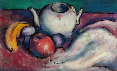 Still Life With Teapot And Fruit 2