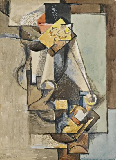 Still Life With Vase And Flower