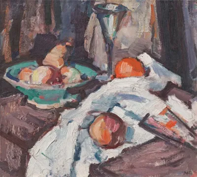 Still Life With Wine Glass And Fruit