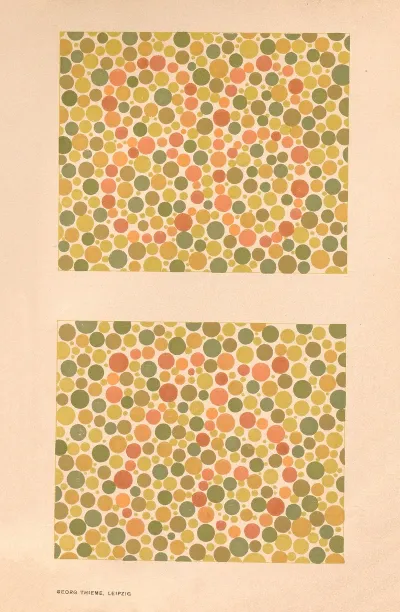Stillings Pseudo Isochromatic Plates For Testing Color Perception Pl 09