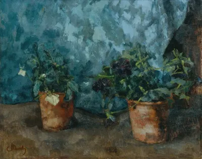 Stillleben Mit Blumentopfen