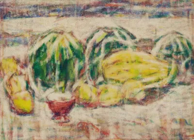 Stillleben Mit Melone