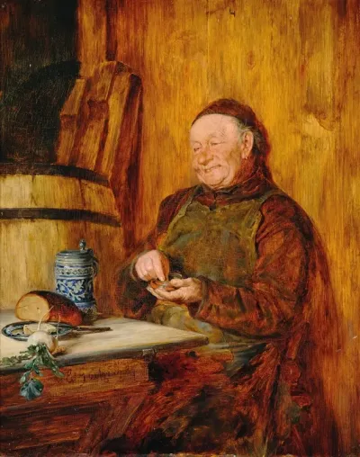Stillvergnugt A Monk With A Tobacco Box