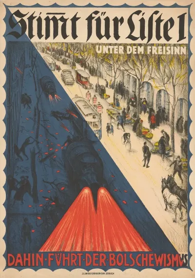 Stimmt Fur Liste 1 Unter Dem Freisinn Dahin Fuhrt Der Bolschewismus