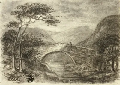 Stone Bridge In Mountains