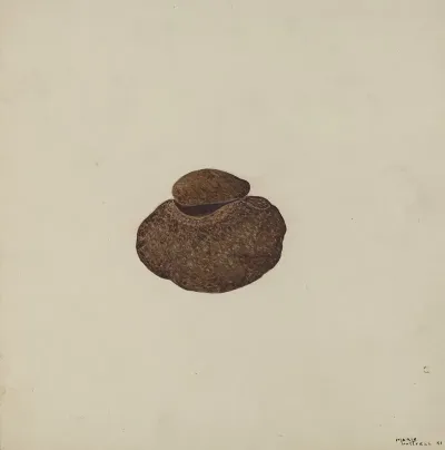 Stone Carved Out To Hold War Paint