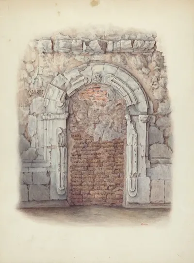 Stone Doorway Carved 2