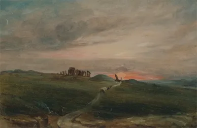 Stonehenge At Sunset