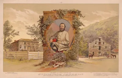 Stonewall Jackson And His Boyhood Home Situated On The West Fork River Lewis Co W Va