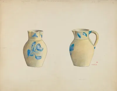 Stoneware Cream Pitcher 2