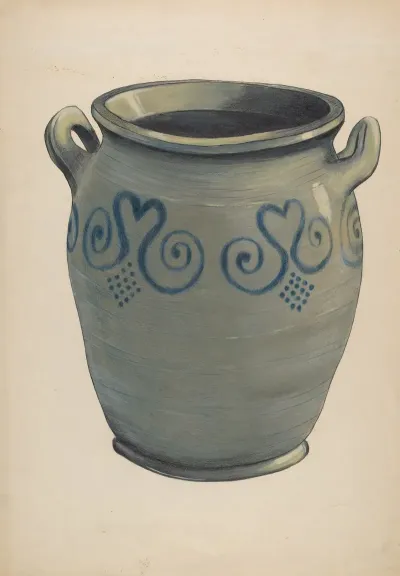 Stoneware Crock 4
