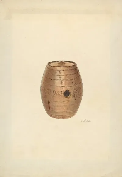 Stoneware Flask