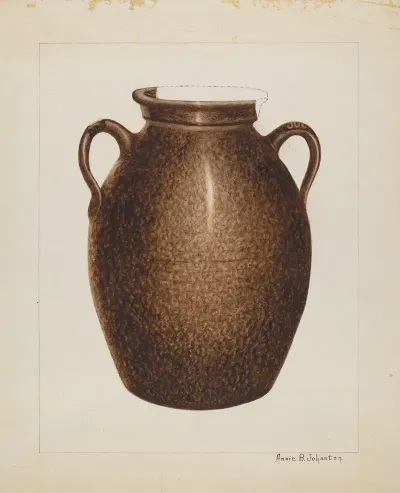 Stoneware Jar 19