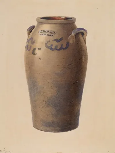 Stoneware Jar 24