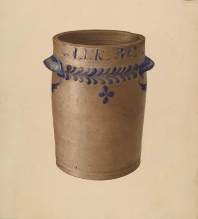 Stoneware Jar 30