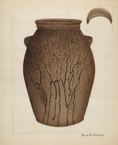 Stoneware Jar 8