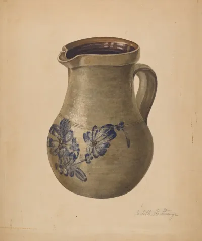 Stoneware Pitcher 2