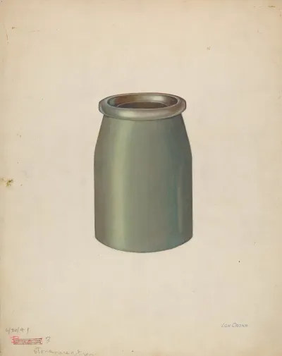 Stoneware Quart Jar