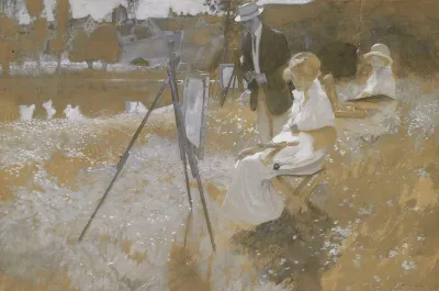 Stopping In Front Of Alameda Goldens Large Canvas He Gazed Uncomfortably On What She Had Wrought There