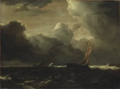 Storm Clouds Over The Sea