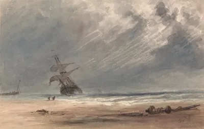 Storm Over A Coast