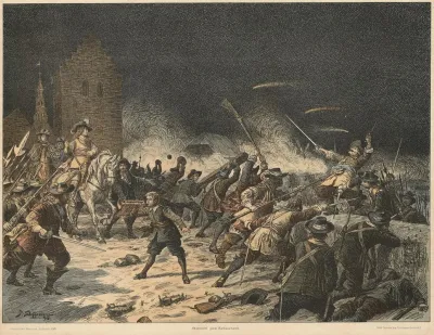 Stormen Pa Kobenhavn Scene From The Swedish Siege Of Copenhagen 1659