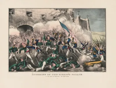 Storming Of The Bishops Palace At The Siege Of Monterey Sept 22nd 1846