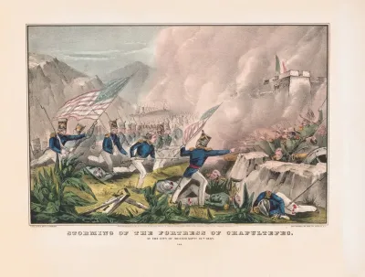 Storming Of The Fortress Of Chapultepec At The City Of Mexico Sept 12th 1847 2