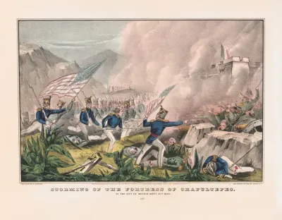Storming Of The Fortress Of Chapultepec At The City Of Mexico Sept 12th 1847