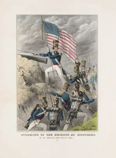 Storming Of The Heights At Monterey By The American Army Sept 21st 1846