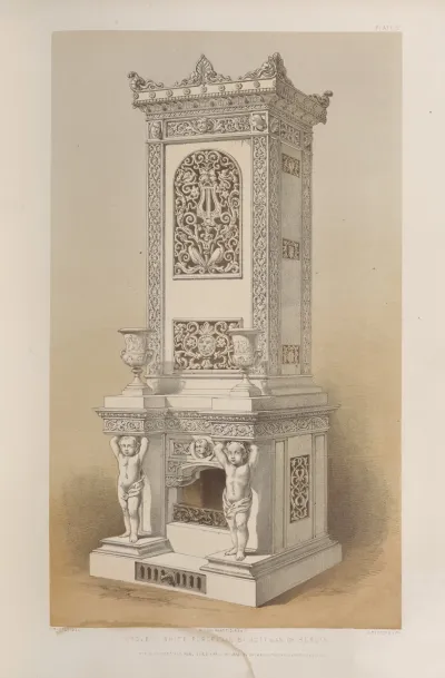 Stove In White Porcelain