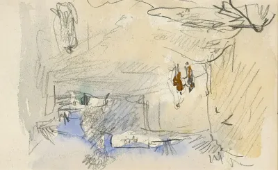 Straat Met Figuren In Biskra