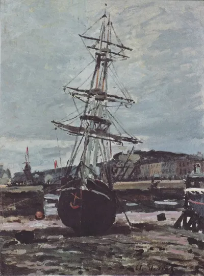Stranded Boat In Fecamp
