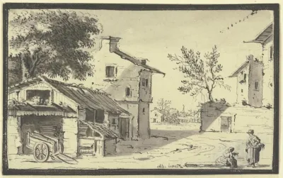 Strase In Einem Dorf