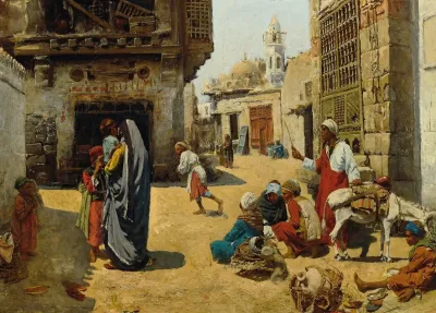Strasenbild In Kairo