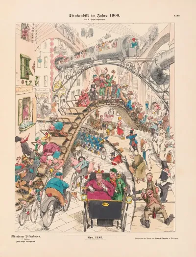 Strassenbild Im Jahre 1900