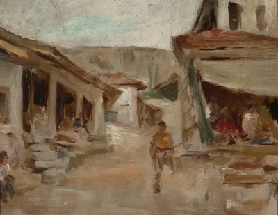 Street Bakhchisaray From The Journey To Crimea