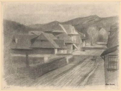 Street In A Mountain Town