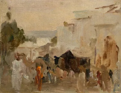 Street In Udaipur From The Journey To India