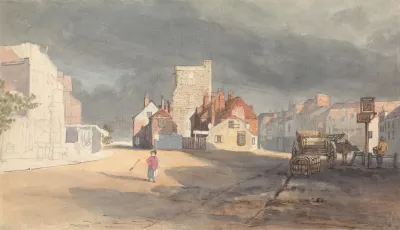 Street Scene At Stratford By Bow