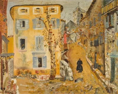 Street Scene In A Provincial Town