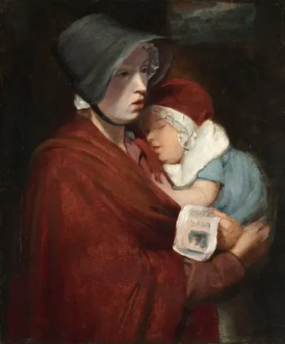 Street Singer And Child