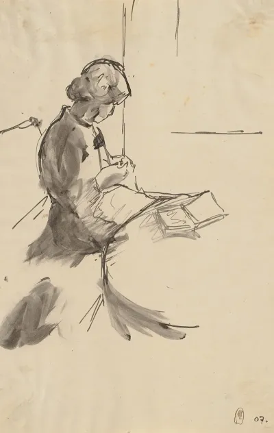 Strickende Frau Auf Dem Tisch Ein Buch Liegend