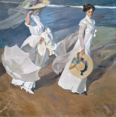 Strolling Along The Seashore