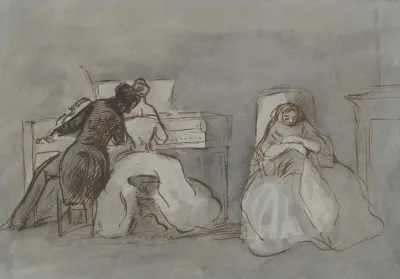 Student And Music Teacher
