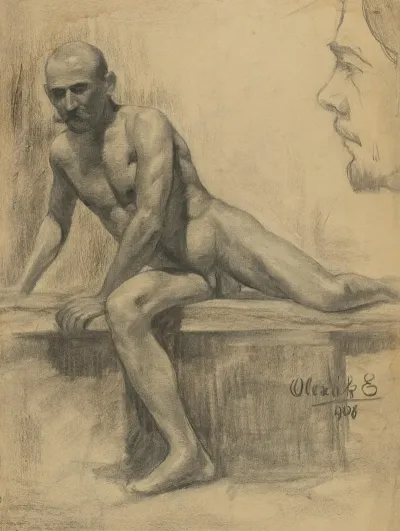 Studia Sediaceho Muzskeho Aktu 4